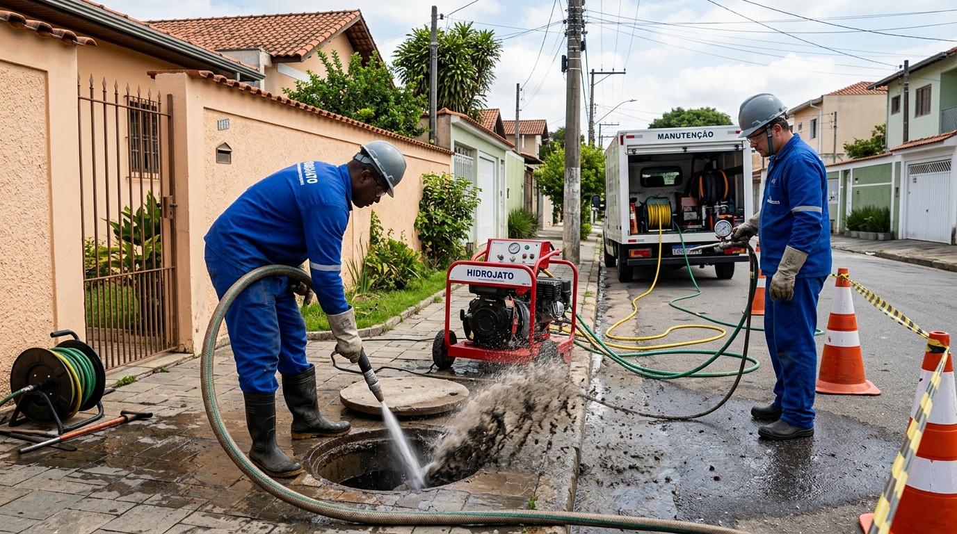 Hidrojateamento residencial em Cuiabá-MT